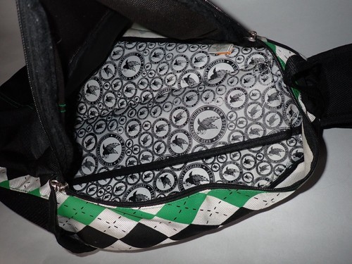 Flow Society Lacrosse Sling Bag Backpack Athletic Black Green Logo - 第 3/4 張圖片