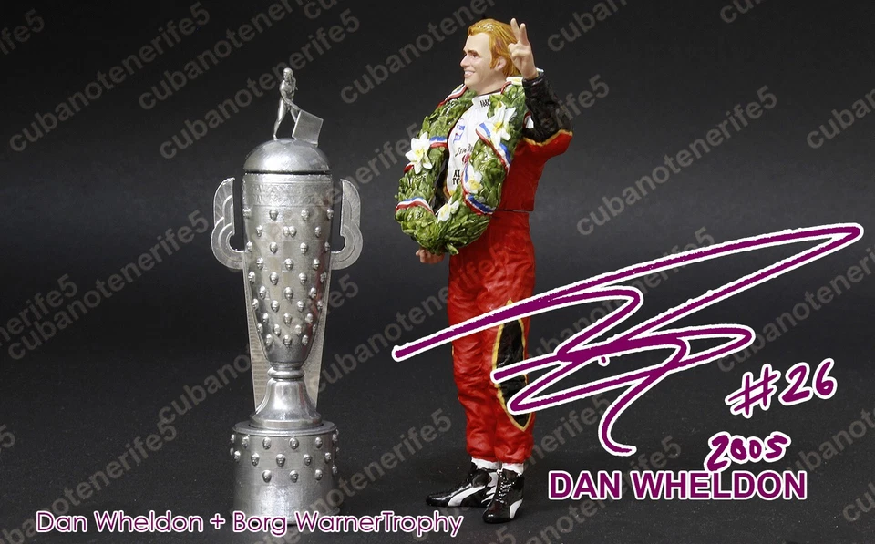 DAN WHELDON 1:18 RESINA DIPINTA INDY 500 RACE AND BORG WARNER TROFEO 2005 - Immagine 2 di 4