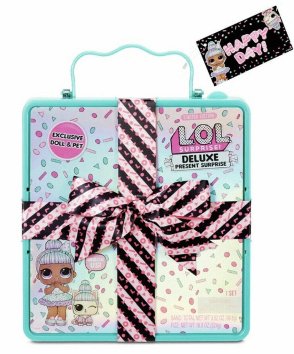 LOL Surprise Deluxe Present 2Pc PINK + TEAL Limited Edition Doll
