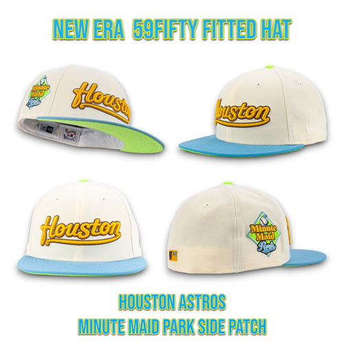 Casquette New Era 59Fifty Cooperstown - Houston Astros - Taille 7 3/4 - Bicolore Gris/beige