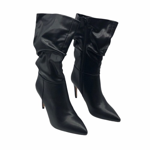 mid calf black dress boots