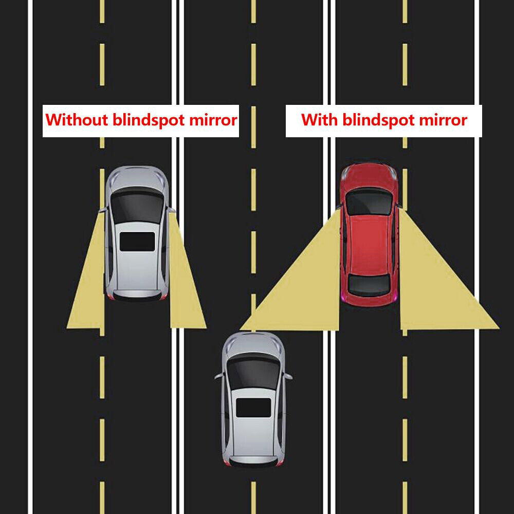 Car Rearview Mirror Reverse Blind Spot Mirror 360° Wide Angle Rotate ...