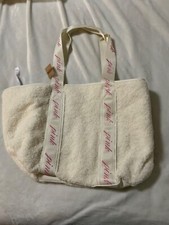 NWT VICTORIA'S SECRET PINK COZY PLUSH TOTE BAG
