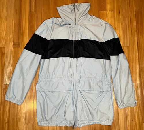Maison Margiela, Giacca Vintage Maison Margiela Grigio Nero Righe Made in Italy Rara Tg 46 XL