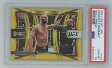 Khamzat Chimaev 2021 Select UFC #162 Rookie True Gold Prizm 9/10 RC PSA 10 Pop 3