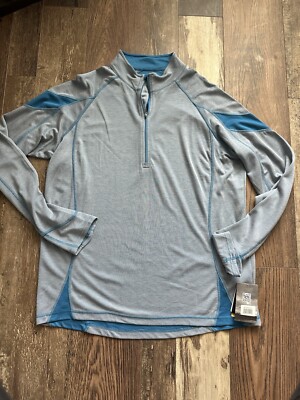 Storm Creek Mens XXL 1/4 Zip Active Pullover Sweatshirt Blue Golf 