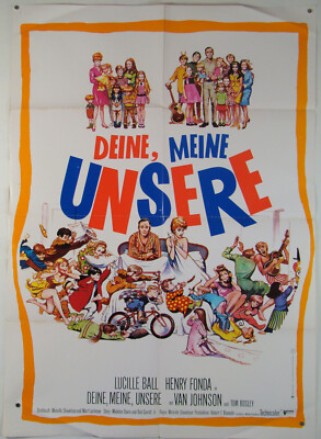 Deine, Meine, Unsere YOURS, MINE AND OURS Henry Fonda 1967 - Filmplakat DIN A1