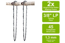 2 Ripping chaînes adapté pour Mastercraft 54-6553 | 30cm 3/8LP 45M 1,3mm