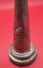 Vintage Oil Bottle Metal Topper Spout The Master Mfg Co 1926