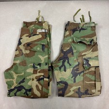 Vintage US Military Pants Mens 32x30 Camo Cargo 90s Lot of 2 Woodland Small Reg