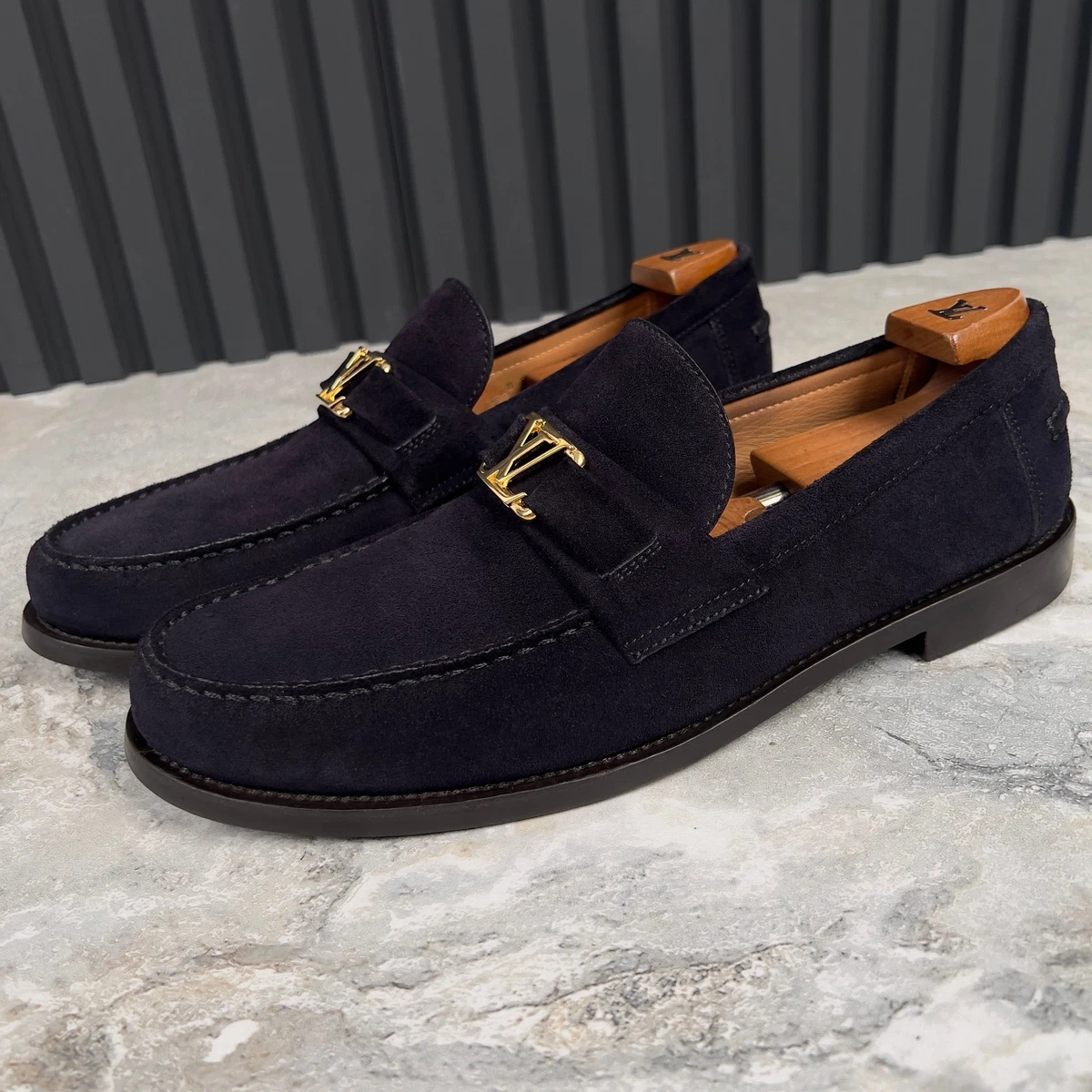 Louis Vuitton Blue Suede Casual Shoes for Men for sale | eBay