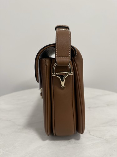 Gucci Horsebit 1955 Schultertasche weiches mittelbraunes Leder - NEU - Bild 5 von 9
