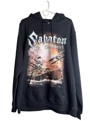 Sabaton Bismarck King Of The Ocean Hoodie Sweatshirt Size 3XL Double Sided black