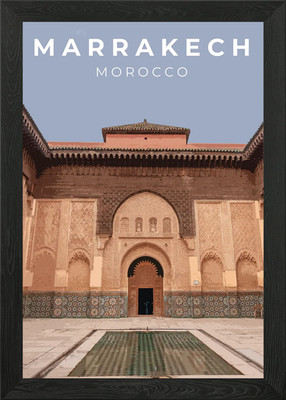 Marrakesch Marokko Reise Gerahmtes Wandbild Poster Leinwanddruck Bild