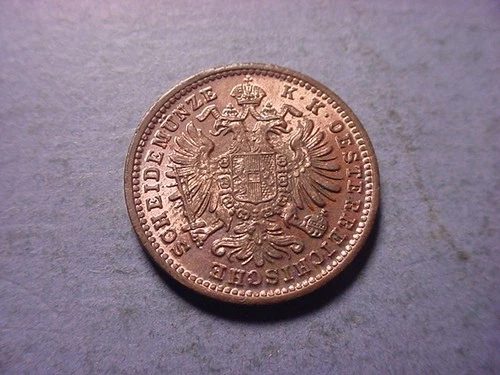 Photo of a 1885 Austria 1 Kreuzer from an eBay listing that sold on May 6, 2026