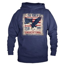 250 Years of American Independence Day US Flag 4th of July Patriotic Hoodie