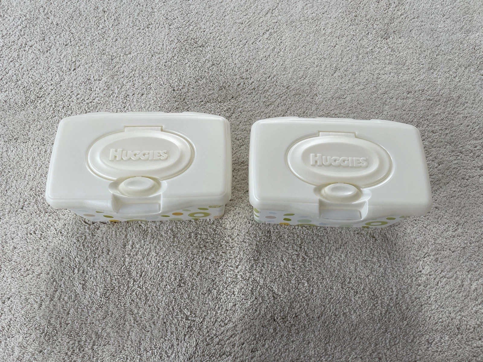 Huggies Plastic Reusable Wipes Container Leaf Design Set of 2
Opens in a new window or tab