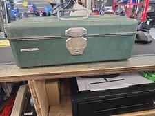 VINTAGE UNION UTILITY CHEST TOOLBOX TACKLE BOX - NO KEY - VGC - MADE IN USA