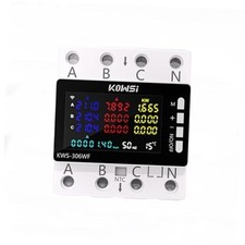 Energy Meter Power Meter DIN Rail 3 Phase 4 Wire Voltage AC 85-290V KWS-306WF