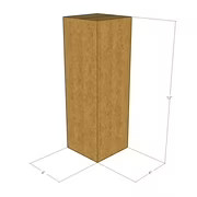 20 4x4x12 Kraft Brown Corrugated Shipping Boxes 32 ECT Single-Wall New