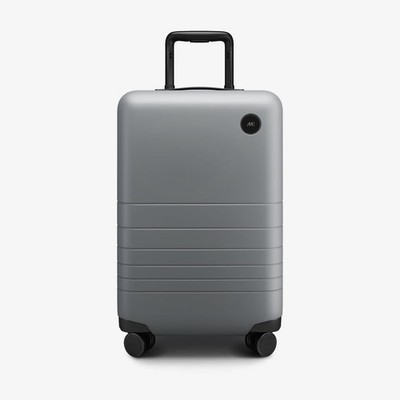 monos carry on Plus Luggage Suitcase Storm Grey