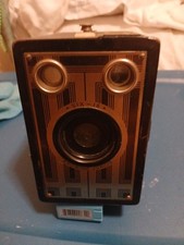 Vintage Kodak Brownie Junior Six-16 Film Camera Art Deco Face Untested