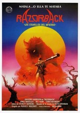 Razorback 1983 Vintage Spanish Poster Movie Horror Razor Back