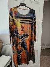 🐞Multicolored Patterned Lightweight Dress Size Uk L🐞
