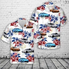 Chevy Corvette C8 4th Of July Hawaiian Shirt