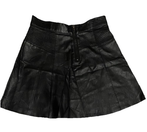 Tinsel minigonna nera ecopelle denim couture taglia small donna junior zip - Foto 5 di 24