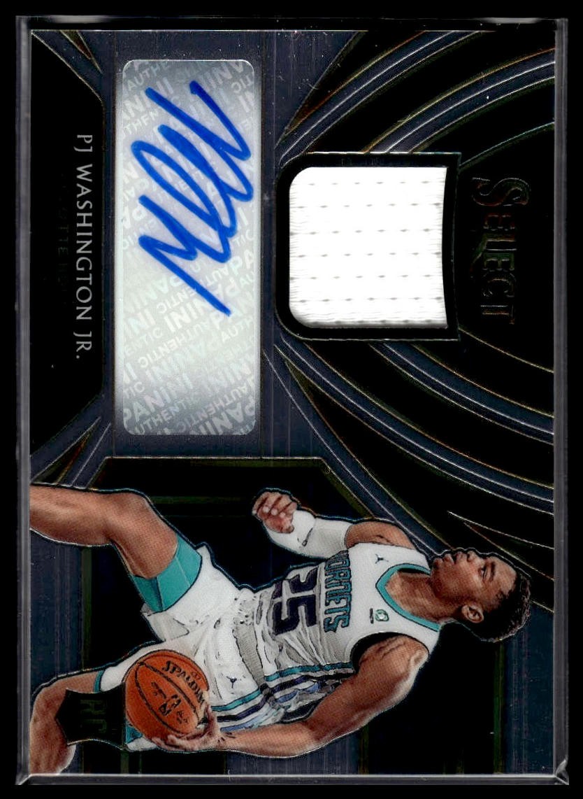 2019-20 Panini Select #RJA-PJW PJ Washington Jr. Rookie Jersey Autographs #/199