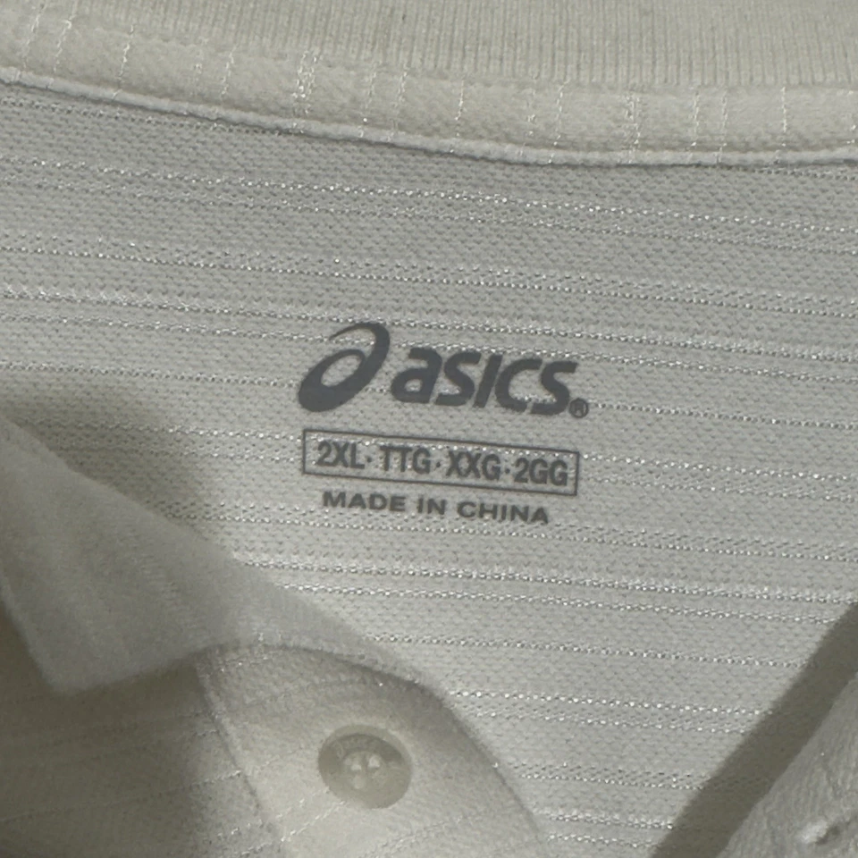 Camisa polo masculina de golfe ASICS branca 2X - Imagem 2 de 4