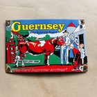 Guernsey Cow Breeding Porcelain Enamel  Classic Sign 10" x 7  1/2" — photo 1