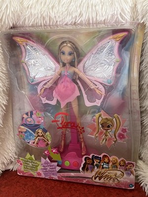 Winx Flora Enchantix Puppe - Colour Magic Wings (Mattel 2008) Neu in Box 