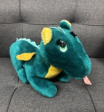 Vintage 1987 Dakin Fun Farm 16" Green Puff The Magic Dragon Plush Toy