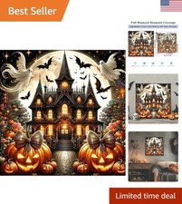 Complete 14x14in Halloween Diamond Painting Kit - Relaxing DIY Art Experience