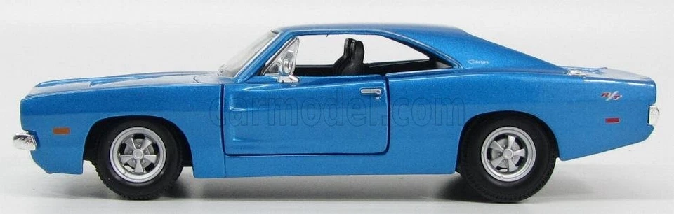 MODELLINO AUTO STATICO MAISTO DODGE CHARGER R/T 1969 BLU MODELLISMO SCALA 1/25 - Immagine 3 di 4
