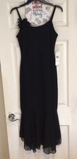 Ladies Evan Picone Black Long Dress Size 8 NWT
