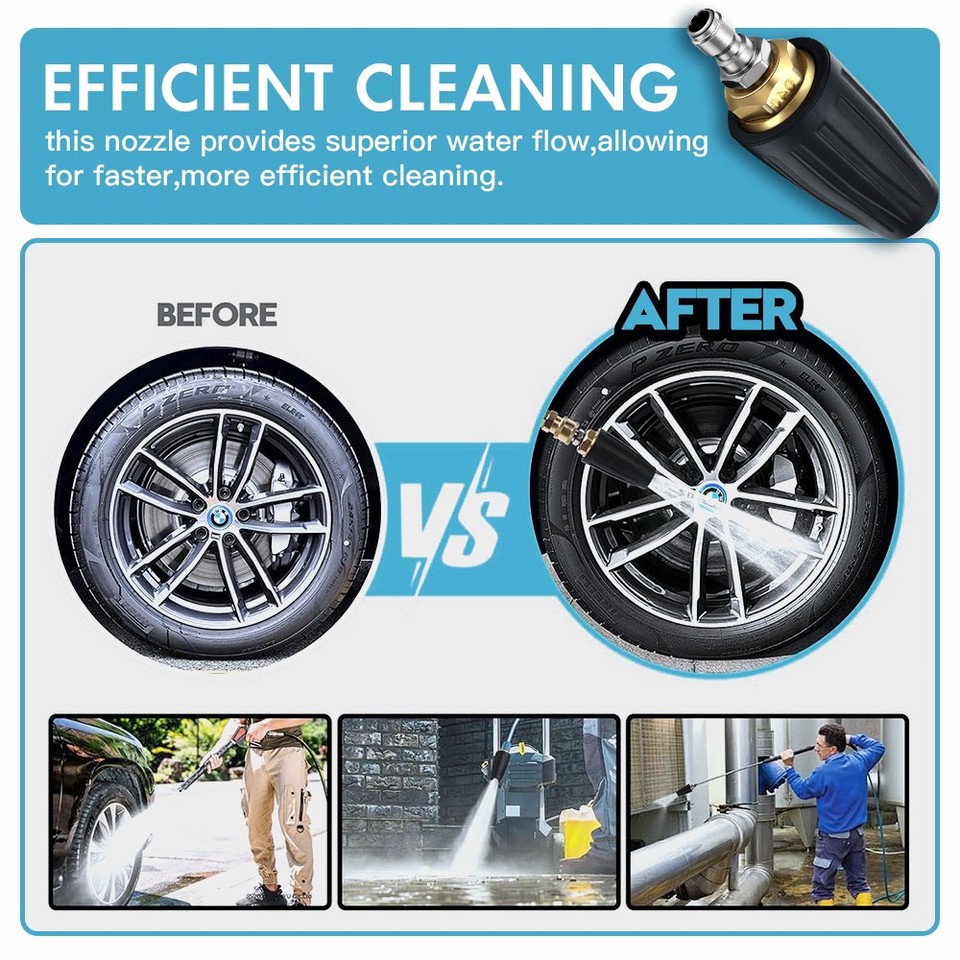 Pressure Washer Rotating Turbo Nozzle Sprayer With 1/4 Inch Quick Connector 2035357682 Pressure Washer Rotating Turbo Nozzle Sprayer With 1/4 Inch Quick Connector 2035357682