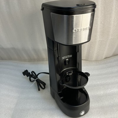 Chefman RJ14-IC-L-Black-S Single Serve Coffee Maker K-Cup & Ground  Coffee,Black