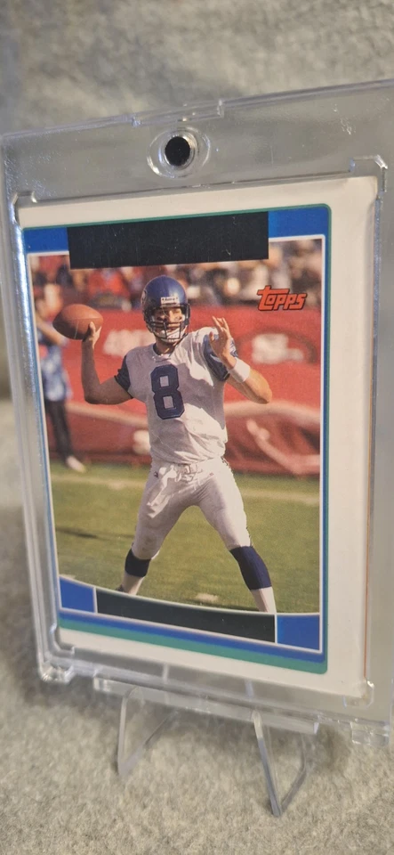 2006 Topps Matt Hasselbeck Seahawk 1/1 ERROR  - Image 4 of 4