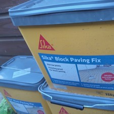 PICKUP ONLY Sika Block Paving Fix Moisture Curing Jointing Compound 15kg Buff   