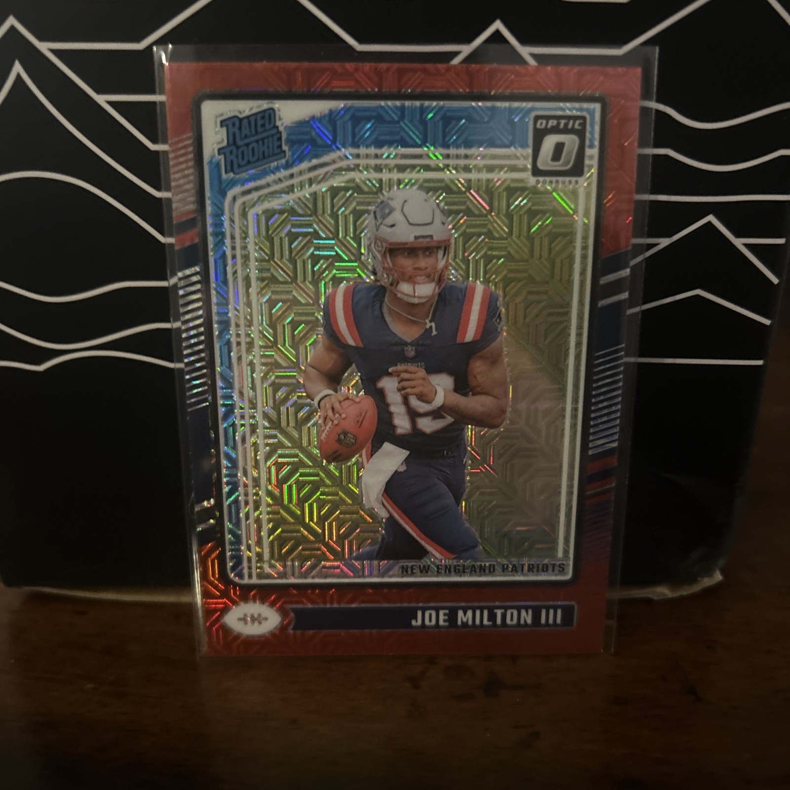 2024 Panini Donruss Optic - Rated Rookie Joe Milton III #255 Red Mojo Prizm (RC)