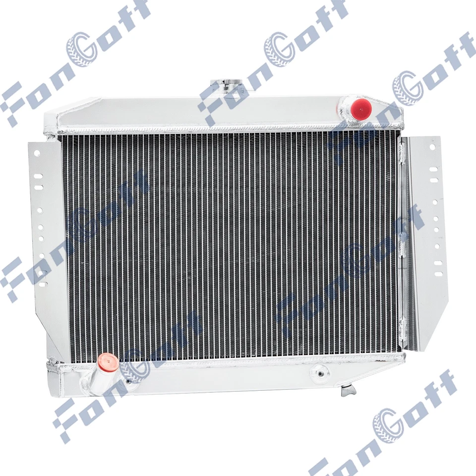 4Row Radiator Fit 72-79 Jeep Wagoneer Cherokee J10 J20 J2500 J2600 5.9L AT Foto 4 de 4