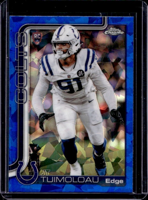 2025 Topps Chrome Sapphire JT Tuimoloau RC Rookie #356 Colts