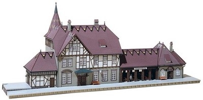 FALLER Bahnhof Schwarzburg Modellbausatz mit 406 Einzelteilen 550 x 185 x 230 mm