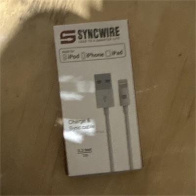 Syncwire 3.3ft White  USB Charging & Sync Cable for iPod iPhone iPad