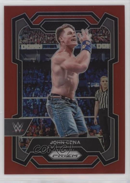2024 Panini Prizm WWE Red Prizm 171/299 John Cena #156 u0m