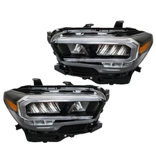 Silscvtt Left+Right Headlight For Toyota Tacoma 2020 2021 22 2023 Full LED Lamps