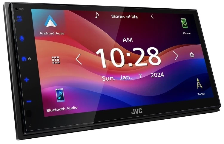 JVC KW-M590BT 6.8 英寸电容式接收器 带 Apple CarPlay 和 Android 自动 — 第 3/4 张图片